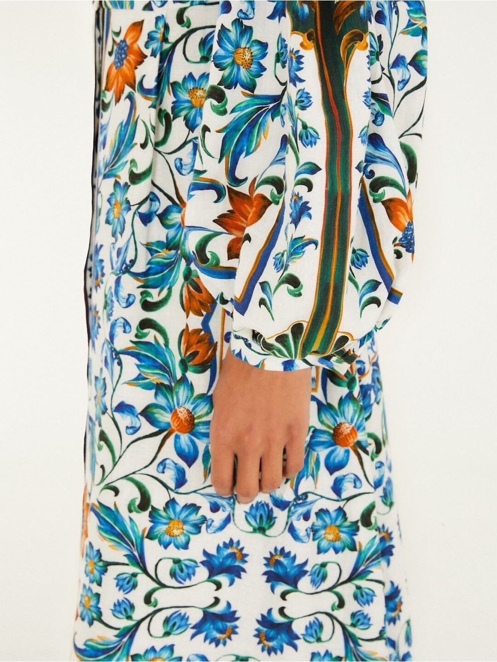 Farm Rio Off-White Flora Tile Maxi Dress - Picture 7 of 10
